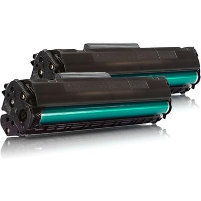 KMP Toner vervangt Canon, HP HP 12A (Q2612A) Compatibel 2-pack Zwart 2000 bladzijden H-T114D 1114,0021 - thumbnail