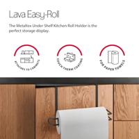 Metaltex Keukenrolhouder 35x18x10 cm Zwart - thumbnail