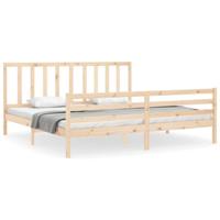 Bedframe zonder matras massief grenenhout 200x200 cm - thumbnail