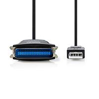 Parallelkabel - USB-A Male - Centronics 36-Pins Male - Vernikkeld - 2.00 m - Rond - PVC - Envelop - thumbnail