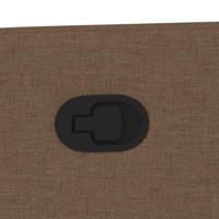 Fauteuil verstelbaar stof bruin - thumbnail