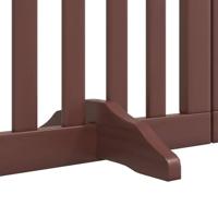 Hondenhek inklapbaar 12 panelen 600 cm populierenhout bruin - thumbnail