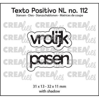 Crealies • texto positivo snijmal vrolijk pasen