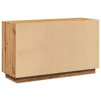 Dressoir 102x35x60 cm bewerkt hout artisanaal eikenkleurig Dressoir 102x35x60 cm bewerkt hout artisanaal eikenkleurig