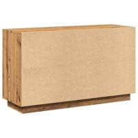 Dressoir 102x35x60 cm bewerkt hout artisanaal eikenkleurig - thumbnail