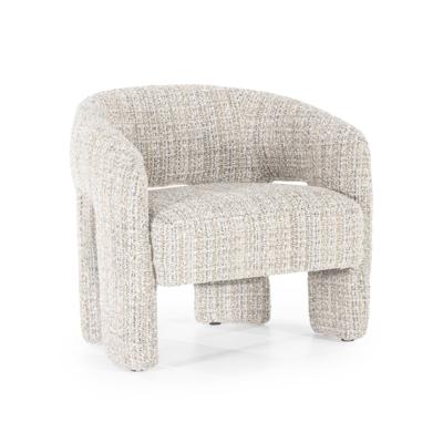 Eleonora Fauteuil 'Hamilton' Grove Bouclé, kleur Taupe