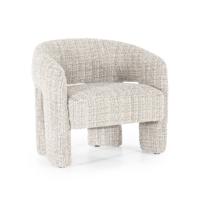 Eleonora Fauteuil 'Hamilton' Grove Bouclé, kleur Taupe - thumbnail