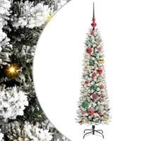 VidaXL Kunstkerstboom met 150 led wit 120 cm pvc en metaal en plastic - thumbnail