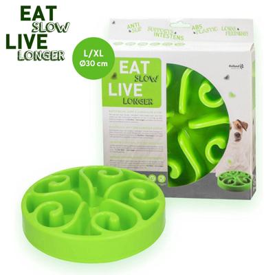 Holland Schaal Rallenta Pasti Eat Slow Live Longer, groen, 30x25x15 cm
