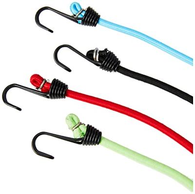 Masterlock Set of 4 mini bungees with metal hook 25cm - 3018EURDAT