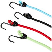 Masterlock Set of 4 mini bungees with metal hook 25cm - 3018EURDAT - thumbnail