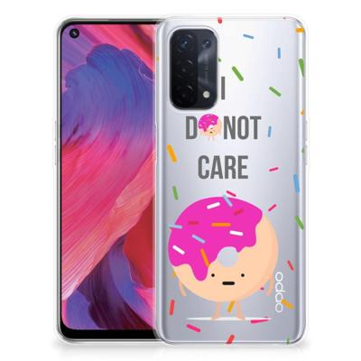 OPPO A74 5G | A54 5G | Siliconen Case | Donut Roze