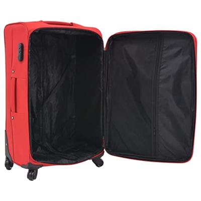 VidaXL Trolleyset rood 3-delig