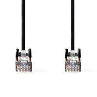 Nedis CCGL85121BK20 Cat5e-kabel Sf/utp Rj45 Male Rj45 Male 2.00 M Rond Pvc Zwart Label - thumbnail