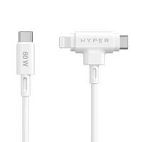 USB-C-kabel Hyper HyperJuice Wit 1,5 m - thumbnail