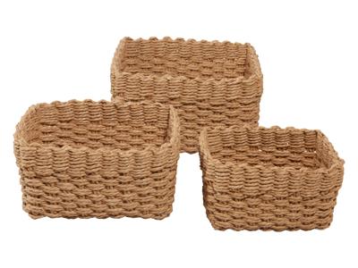 W5 Set van 3 opbergmanden