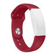 Fitbit Inspire 1 / HR / Ace 2 siliconen bandje - Maat: Large - Wijnrood - thumbnail
