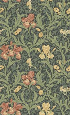 Dutch Wallcoverings Hidden Treasures 2 -Iris Blue/Green - Blauw/Groen