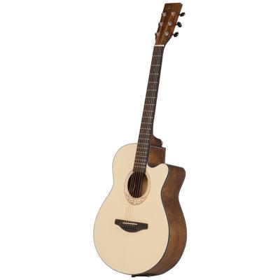 Fazley W100NE-4/4 elektrisch-akoestische solid top westerngitaar naturel