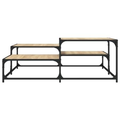 Salontafel 107x107x40 cm bewerkt hout sonoma eikenkleurig Salontafel 107x107x40 cm bewerkt hout sonoma eikenkleurig