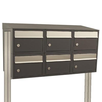 Stoer! Brickset 3-Breed, 2-Hoog Met Dak Op Statief Antraciet - 40215065_3x2ds