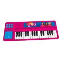 K3 Piano met Drumpad Roze/Blauw - thumbnail