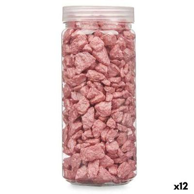Decoratieve stenen Gift Decor Rood 10 - 20 mm 700 g 6,2 x 15,3 x 6,2 cm 6,5 x 15,8 x 6,5 cm (12 Stuks)
