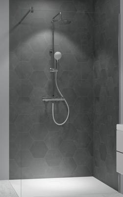 Ben Vivid inloopdouche incl. antikalk 120x200cm chroom