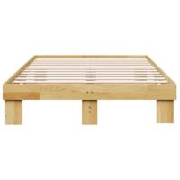 Bedframe zonder matras 120x200 cm massief hout eiken - thumbnail