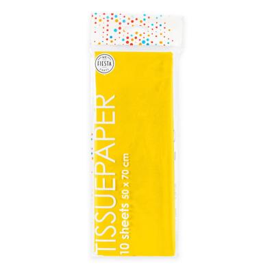 Globos Tissuepapier 10 vellen geel, 50x70cm