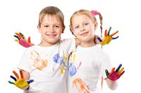 Boti Natural face & fingerpaint tube - rood en oranje, 2x65ml - thumbnail