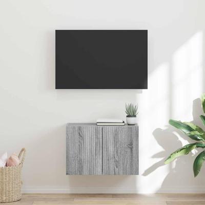 TV-wandkast Grijs Sonoma 59,5 x 31 x 40 cm Bewerkt hout TV-wandkast Grijs Sonoma 59,5 x 31 x 40 cm Bewerkt hout