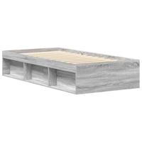Bedframe grijs sonoma eikenkleurig 75x190 cm - thumbnail