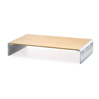 j5create Wood Monitor Stand with Docking Station