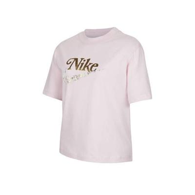 Nike T-shirt met logo lichtroze Nike T-shirt met logo lichtroze