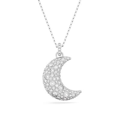 Swarovski 5666181 Ketting Luna zilverkleurig-wit 40-47 cm
