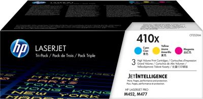HP Toner 410X Origineel Combipack Cyaan, Magenta, Geel 5000 bladzijden CF252XM HP Toner 410X Origineel Combipack Cyaan, Magenta, Geel 5000 bladzijden CF252XM