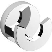 Kledinghaak Clou Flat Dubbele Rond Chroom - thumbnail