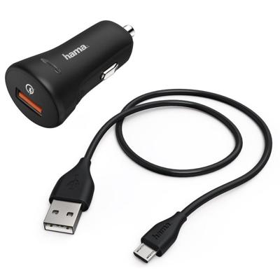 Hama Autoladerset Micro-USB 3A QC3.0