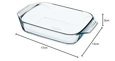 Pyrex ovenschaal 28x17cm glas