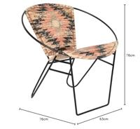 Stoel DKD Home Decor Multicolour 76 x 76 x 63 cm - thumbnail