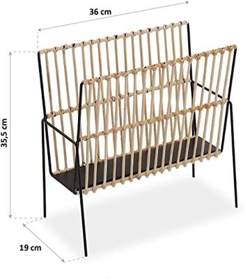 Tijdschriftenrek Versa Metaal Hars Hout MDF 19 x 35,5 x 36 cm