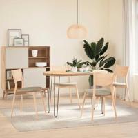 Haarspeld tafelpoten 4 st 72 cm massief staal naturel - thumbnail