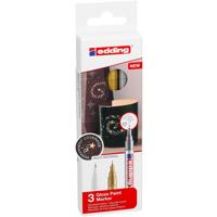 Edding lakmarker 780/3, metallic geassorteerde kleuren - thumbnail