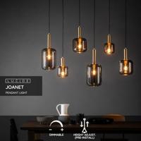 Lucide T32 - Filament lamp - Ø 3 cm - LED Dimb. - E27 - 1x4,9W 2200K - Amber - thumbnail