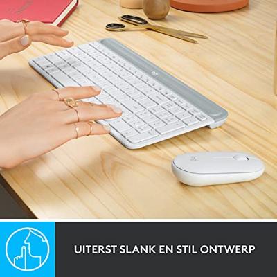 Logitech MK470 Slim Wireless Keyboard and Mouse Combo desktopset - thumbnail