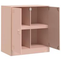 Dressoir 67x39x73 cm staal roze - thumbnail