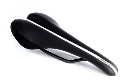 Essax MX Staal 132mm Zadel - Zwart/Wit