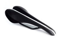 Essax MX Staal 132mm Zadel - Zwart/Wit - thumbnail