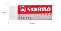 Stabilo Gum, H: 1 cm, L: 6,3 cm, B: 2,3 cm, wit, 20 stuk/ 1 doos - thumbnail